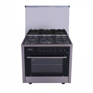 Fresh Professional Gas Cooker 5 Burners 90x60 cm - Silver 12294 