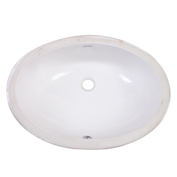 Duravit undercounter basin 56 cm below the white oval surface