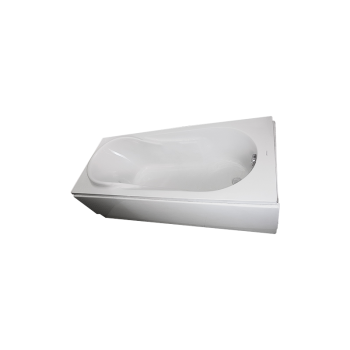 Duravit Neoplus bathtub with large and small sides, white, 70×150