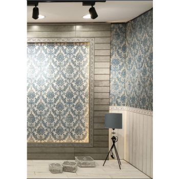 Platino wall Ceramic Taj Stripe Gray 33*90cm - Grade B