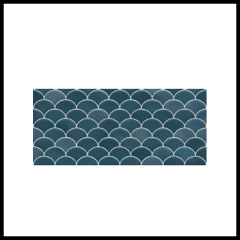 Gemma Wall ceramic ocean geometric dark blue 30*60 cm - Grade A