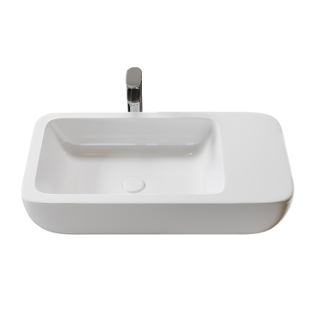 Roca Basin above  horizontal surface Chroma 75*40 white