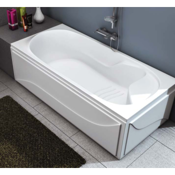 Ideal Standard Space bathtub with large and small sides, white, size 70×120